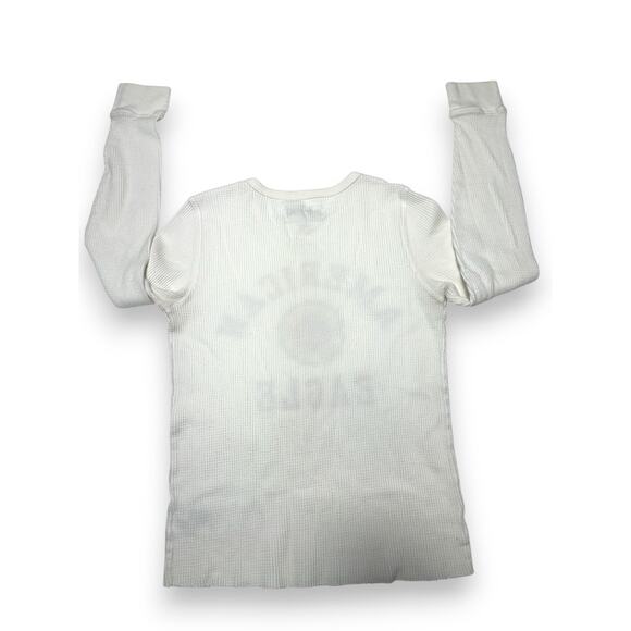 American Eagle White Thermal Long Sleeve Size Medium - Picture 4 of 7